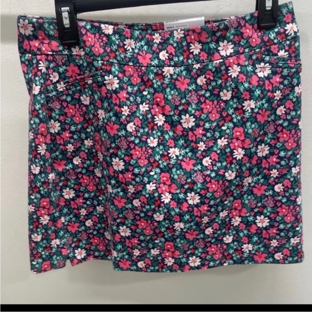 Croft & Barrow The Effortless Stretch Skort NAVY FLORAL Women’s
